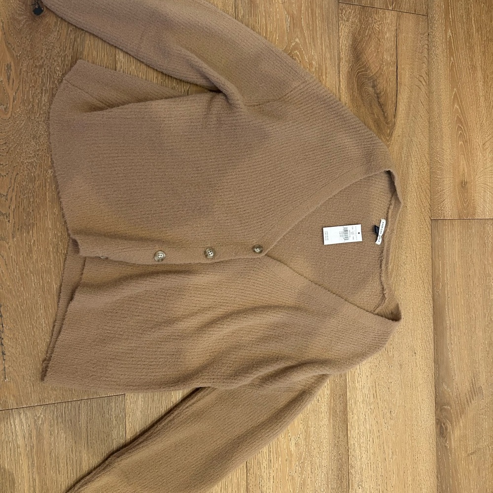 Cozy Brown Cardigan with Button Detail